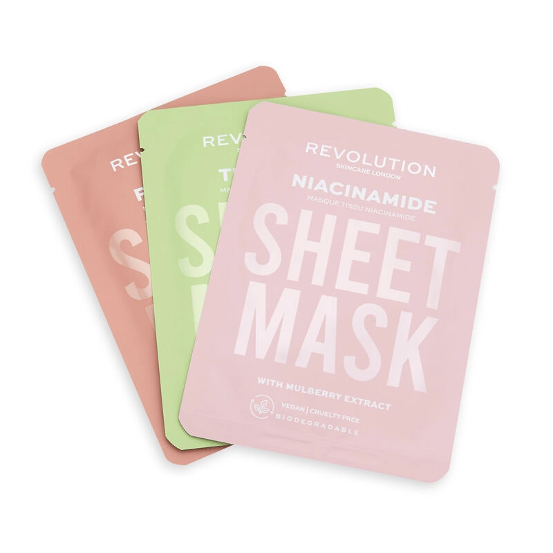 Pack 3 Sheet mask Piel Grasas – Revolution Skincare