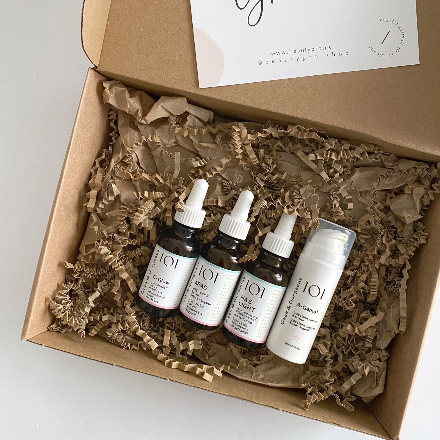 Rutina Antiedad Manchas con Vit C – Geek & Gorgeous (promo 5%)