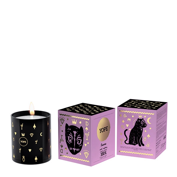 Vela Perfumada Incienso, Ante y Frambuesa YOPE
